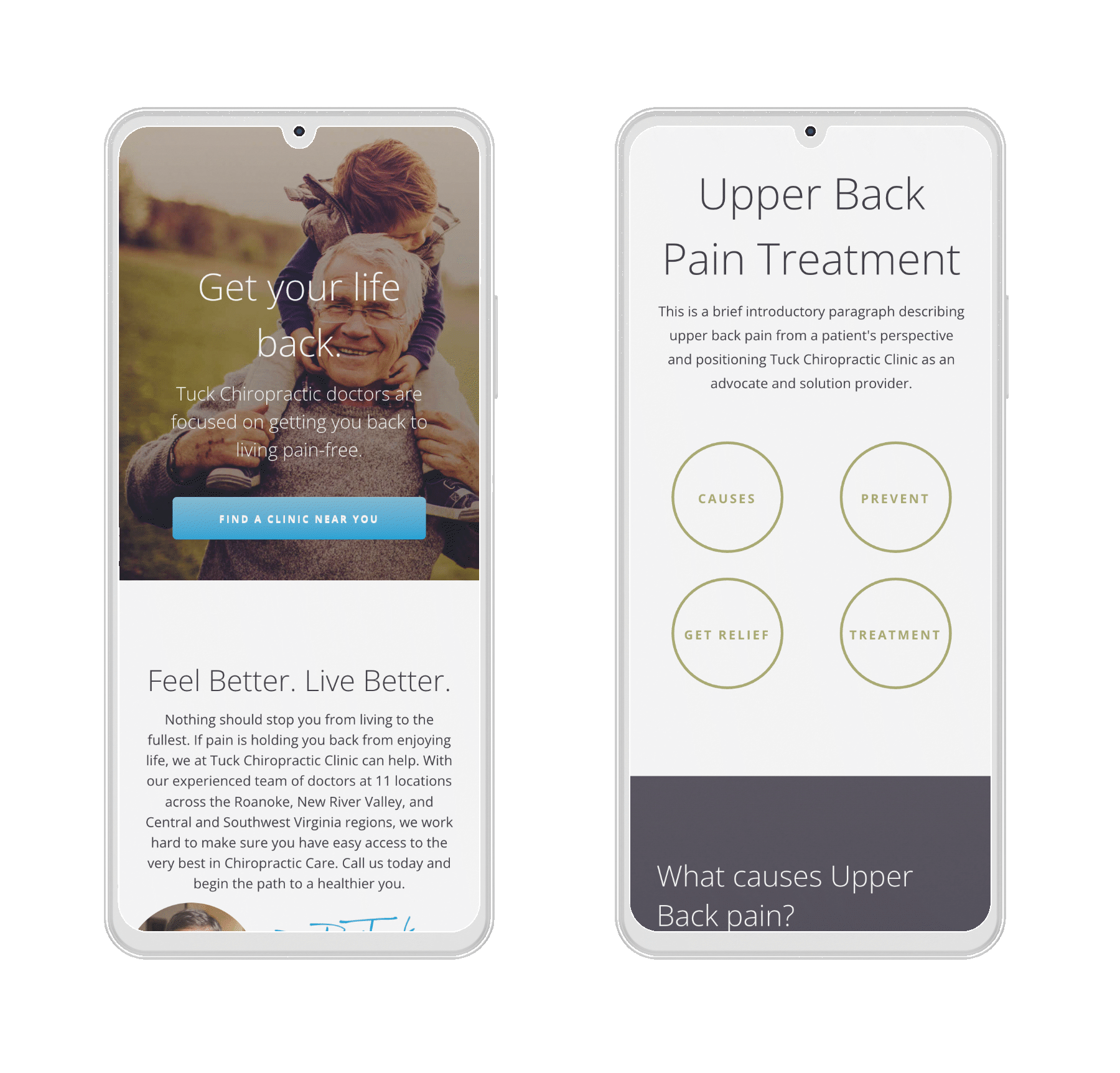 Tuck Chiropractic Website